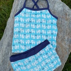 GARNET HILL Girls Tankini and Boy Short Set  - 7